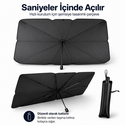 Araç İçi Güneşlik Şemsiyesi